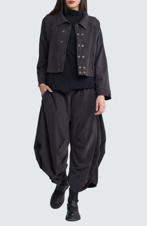 Luukaa Noira Pleated Balloon Pants In Black