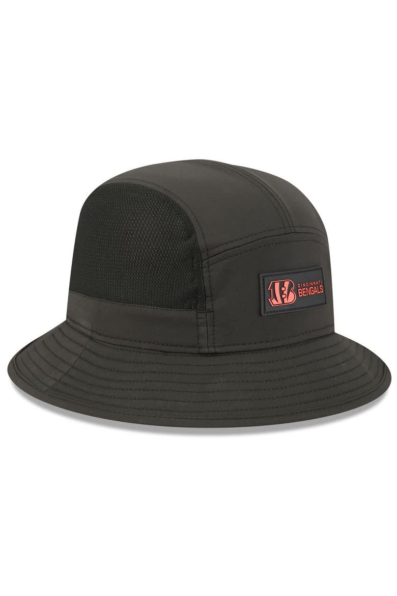 Men's New Era Black Cincinnati Bengals 2025 Sideline  Bucket Hat, Alternate, color, Black