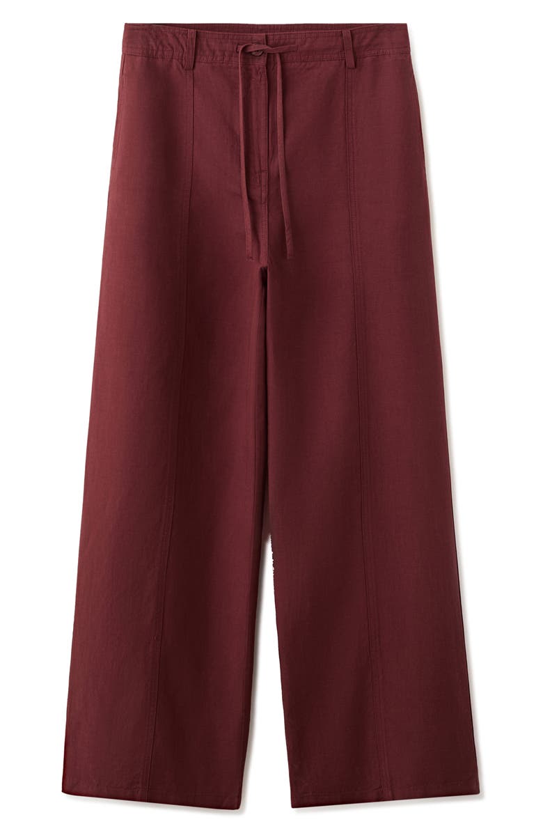 MANGO Straight Fit Drawstring Pants, Main, color,