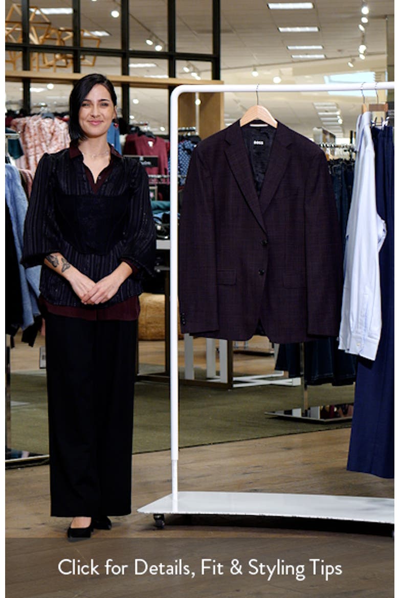 Huston Slim Fit Virgin Wool Sport Coat video