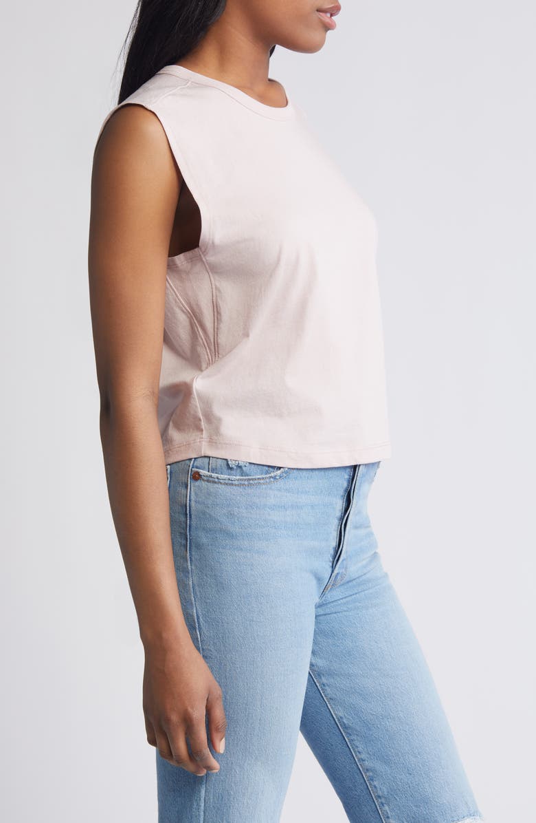 Nation LTD Collins Crewneck Organic Cotton Tank, Alternate, color,