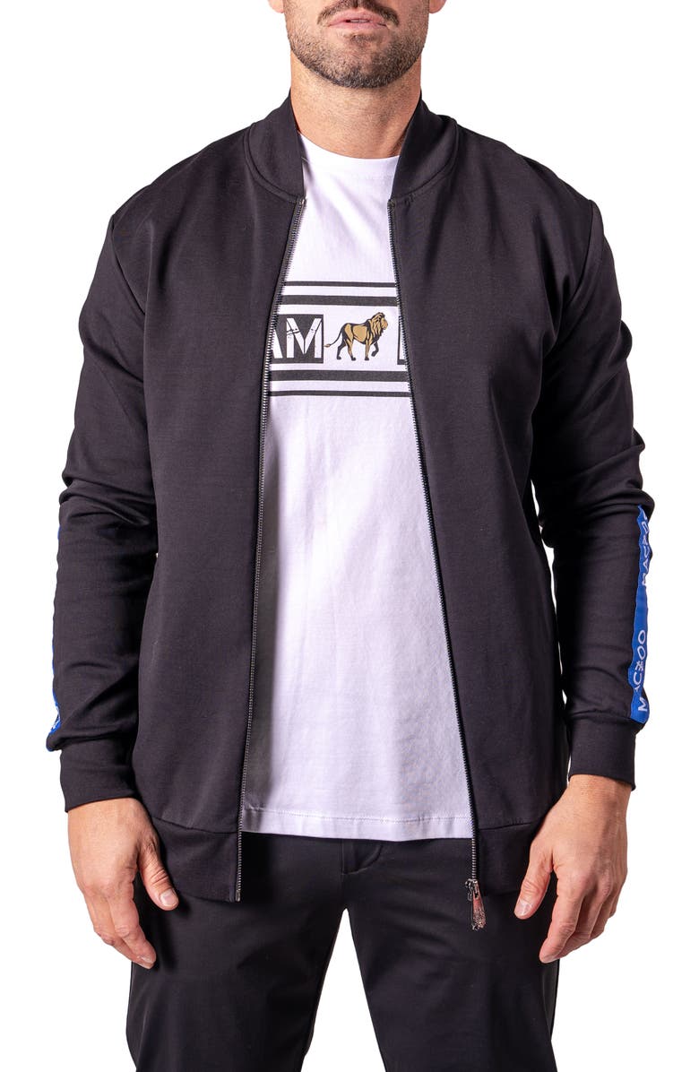 Maceoo I Am King Graphic Zip Jacket, Alternate, color, Black
