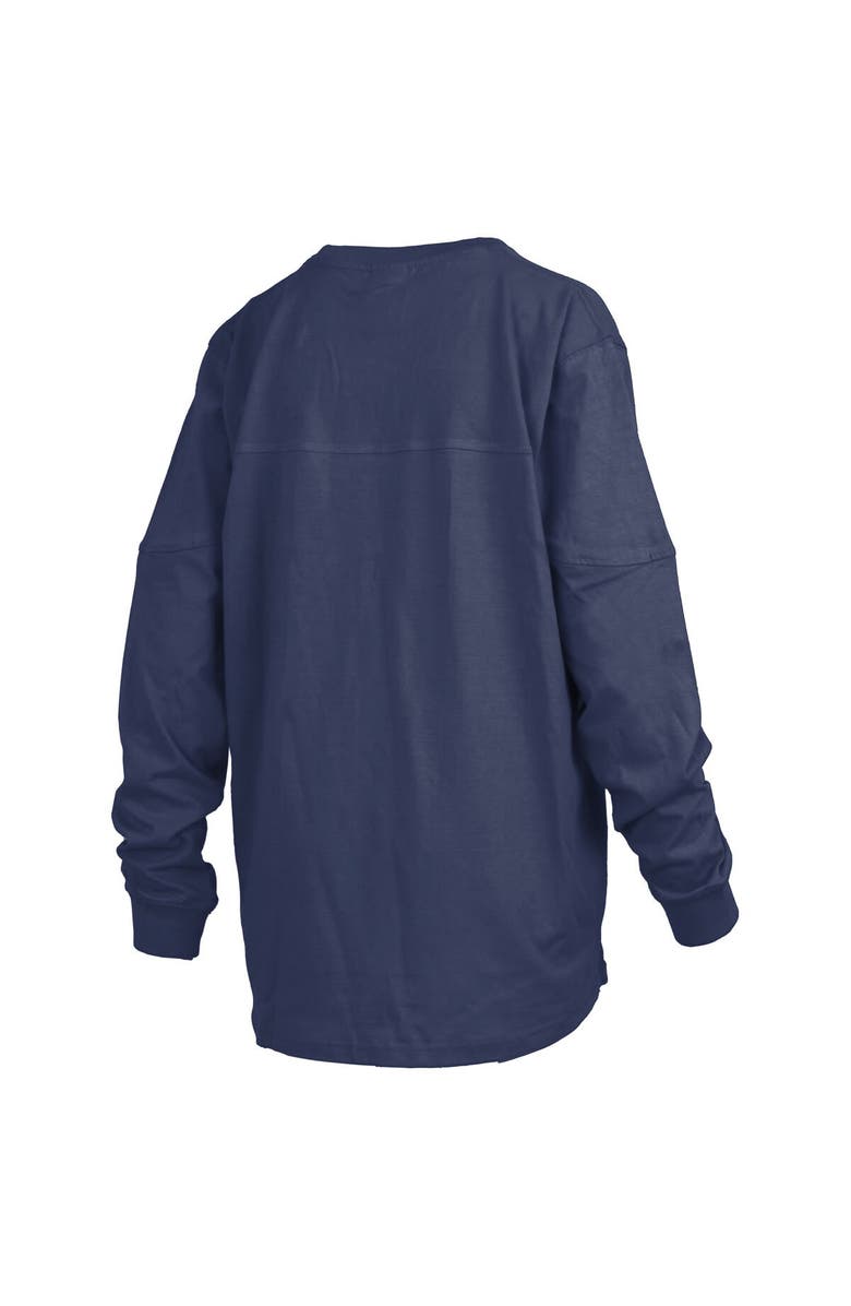 PRESSBOX Women's Pressbox  Navy Michigan Wolverines College Football Playoff 2023 National Champions The Big Shirt Oversized Long Sleeve T-Shirt, Alternate, color, 