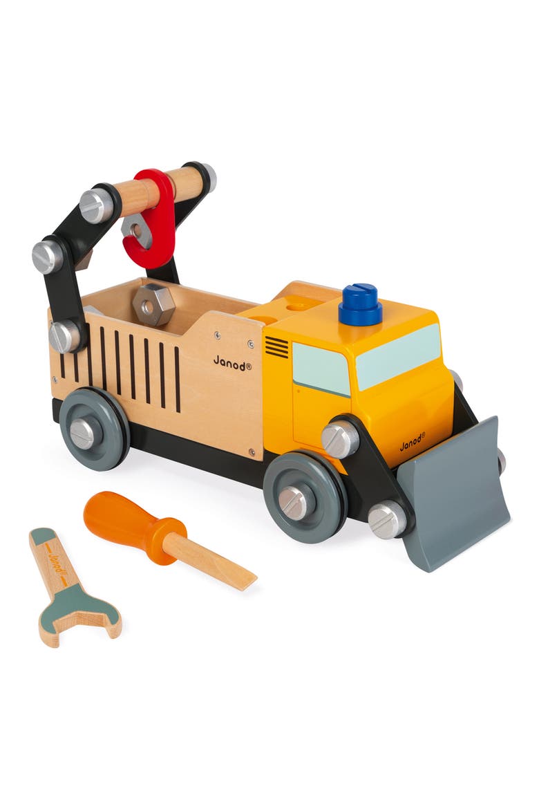 Brico DIY Construction Truck, Alternate, color, RED