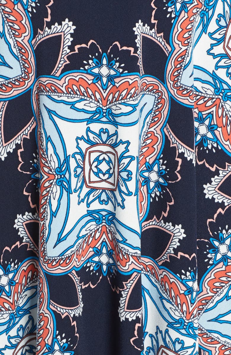 Maggy London Print Fit & Flare Dress, Alternate, color, 