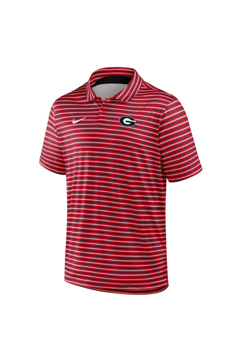 Men's Nike Red Georgia Bulldogs 2025 Coaches Premium Tour Stripe Dri-FIT Polo, Alternate, color, Red