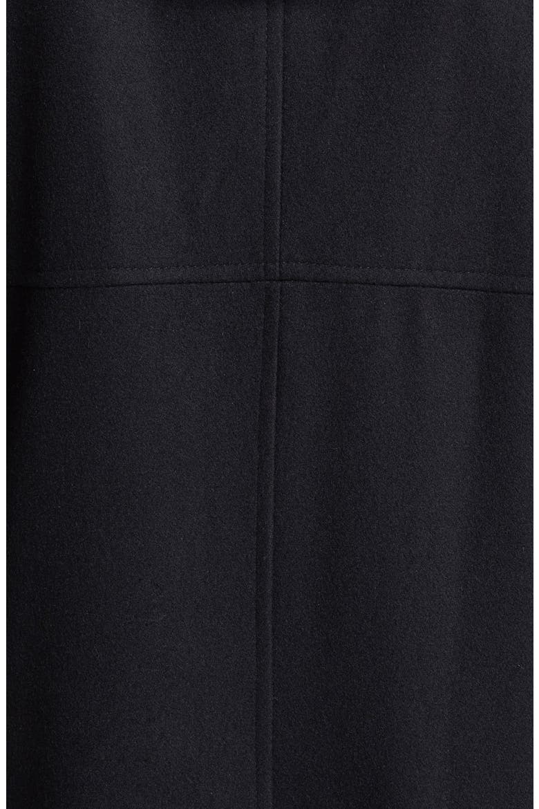 'Baby' Wool Blend Coat with Detachable Hood, Alternate, color, BLACK