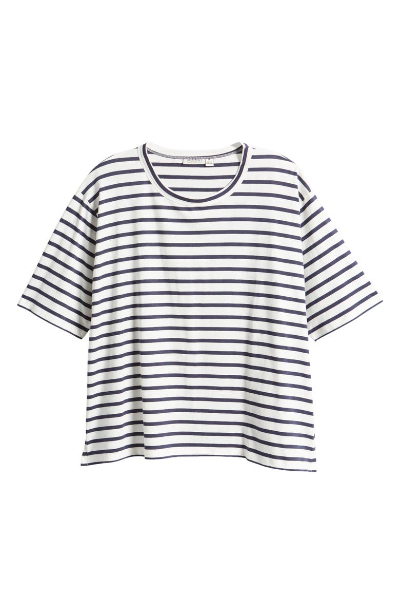Masai Copenhagen Doreann Stripe T-Shirt, Alternate, color, Maritime Blue