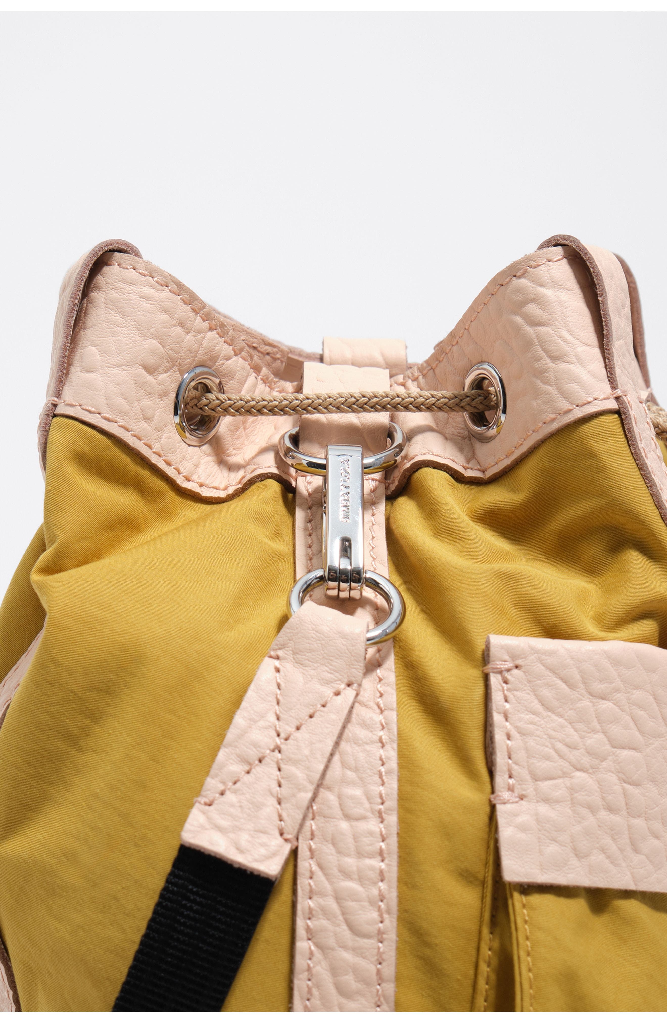 Small Cotton Bucket Bag, Alternate, color, OIL
