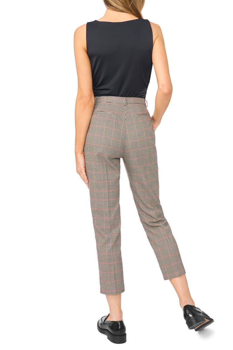 Tailored High Waist Crop Pants, Alternate, color, RICH BLACK
