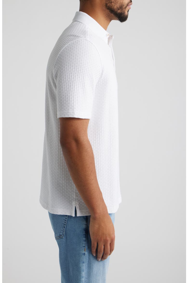 Tilson Textured Polo, Alternate, color, WHITE