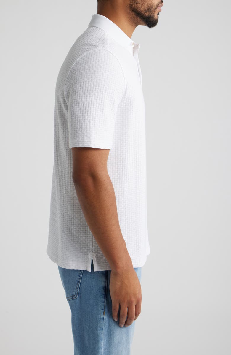 Johnston & Murphy Tilson Textured Polo, Alternate, color, White