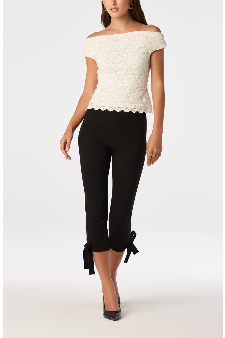 Myranda Off the Shoulder Lace Top, Alternate, color, CREAM