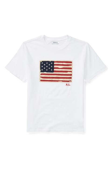 Kids' Flag Appliqué T-Shirt (Big Kid)