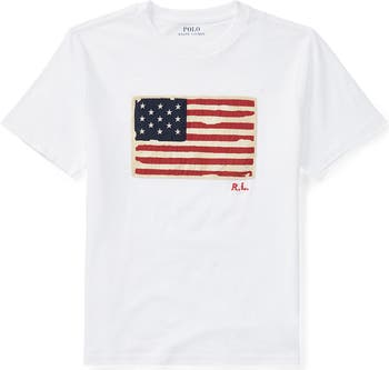 Kids' Flag Appliqué T-Shirt