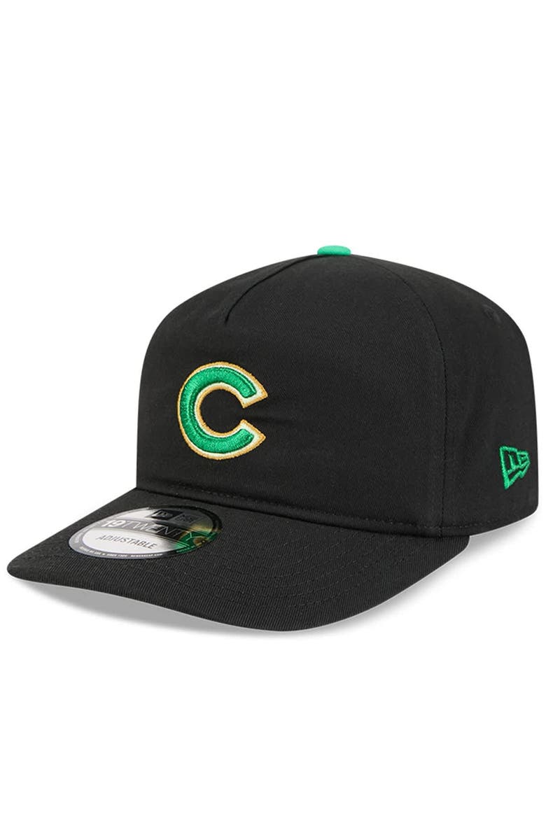 New Era Men's New Era Black Chicago Cubs 2026 St. Patrick's Day 19TWENTY Adjustable Hat, Alternate, color, Black