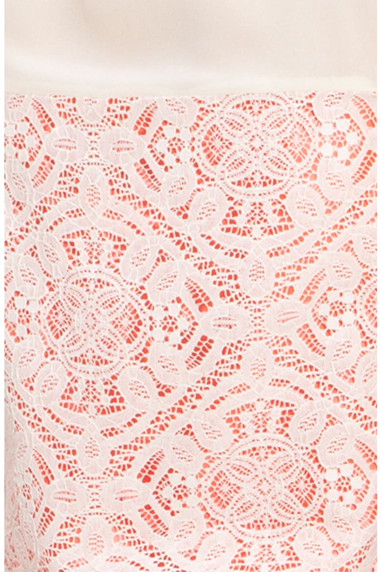 'Muriel' Layered Lace Tank, Main, color, BIRCH
