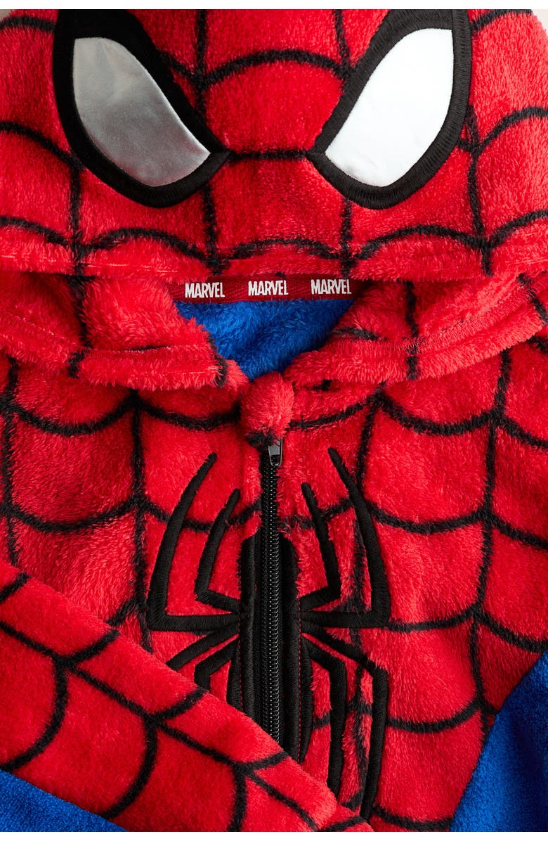 H&M Fancy Dress Zip-through Hoodie, Alternate, color, Red/Spider-Man