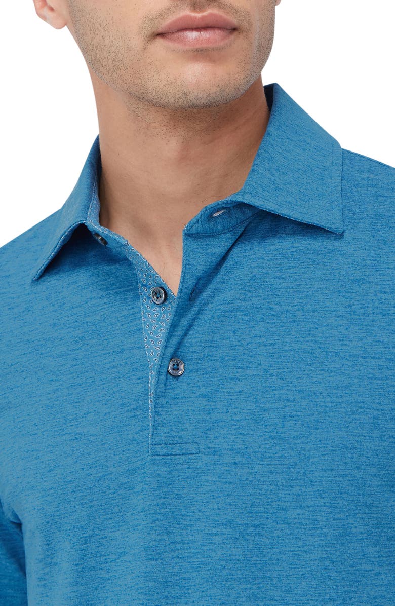 Bugatchi UPF 50+ Polo Shirt, Alternate, color, Sapphire