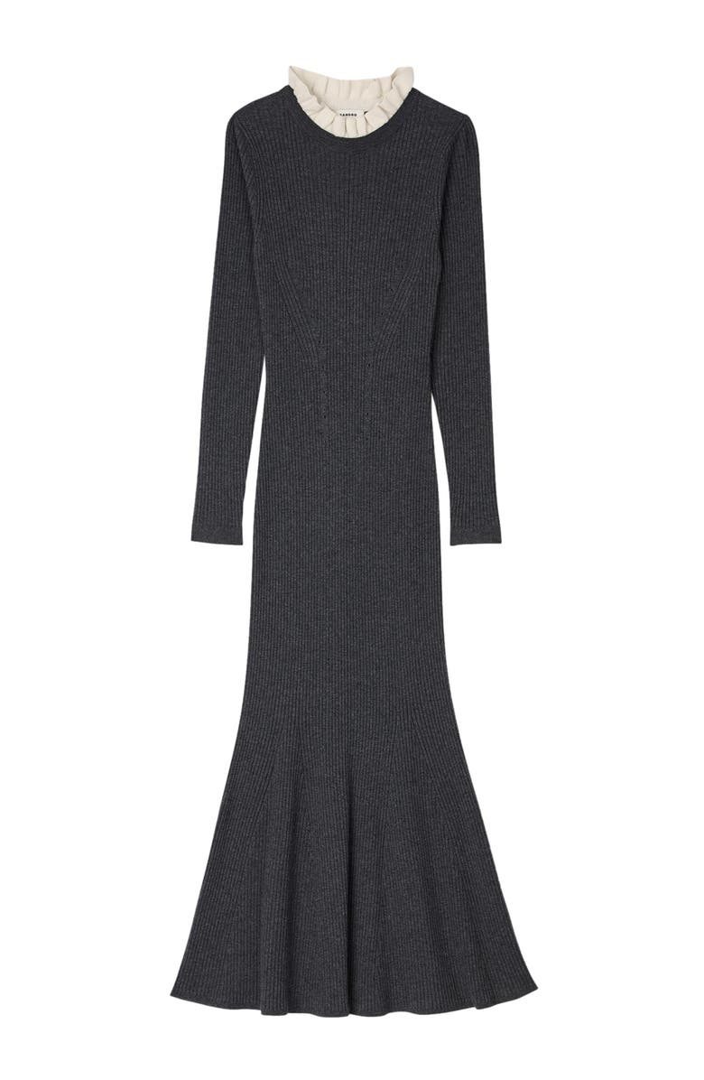 SANDRO Knit maxi dress, Alternate, color, 