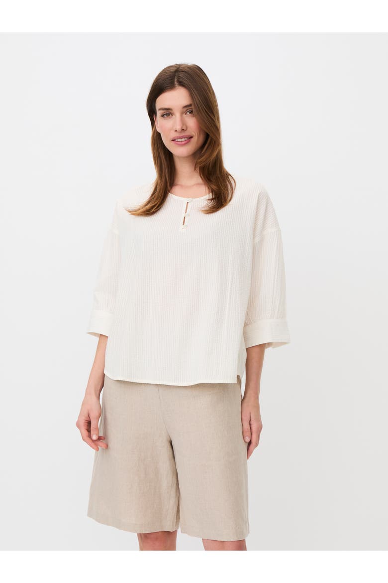 Madyrentha Round Neck Oversized Blouse, Main, color, Jet Stream