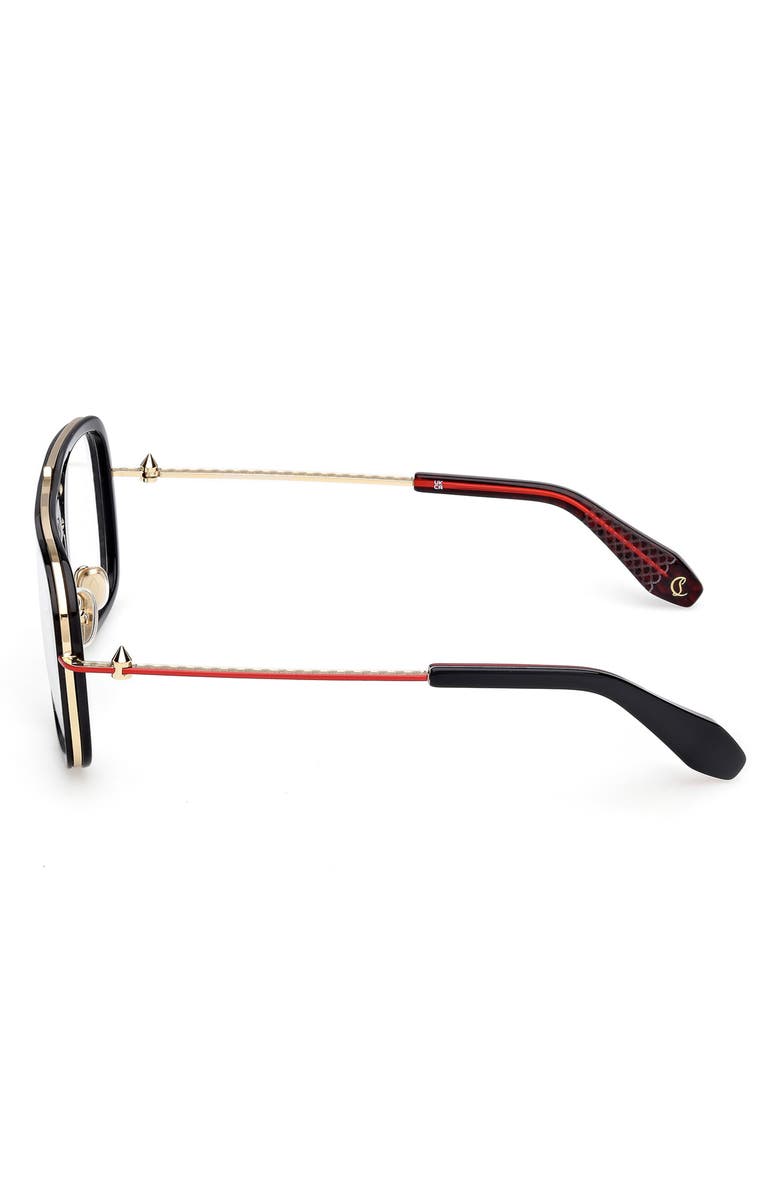 Christian Louboutin 58mm Navigator Optical Glasses, Alternate, color, 