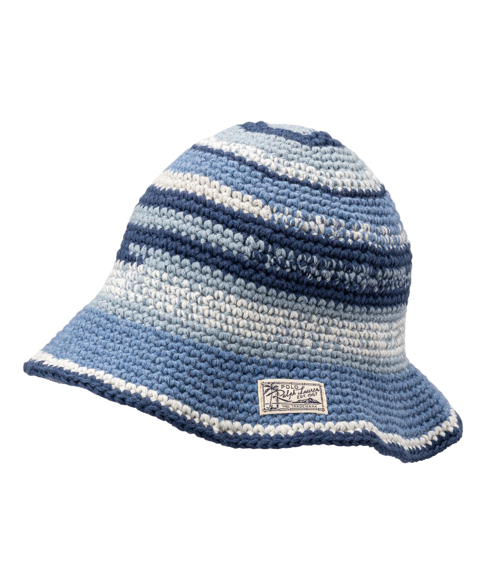 Polo Ralph Lauren Striped Crochet Bucket Hat (Men) | Nordstrom