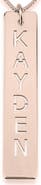 MELANIE MARIE Personalized Bar Pendant Necklace