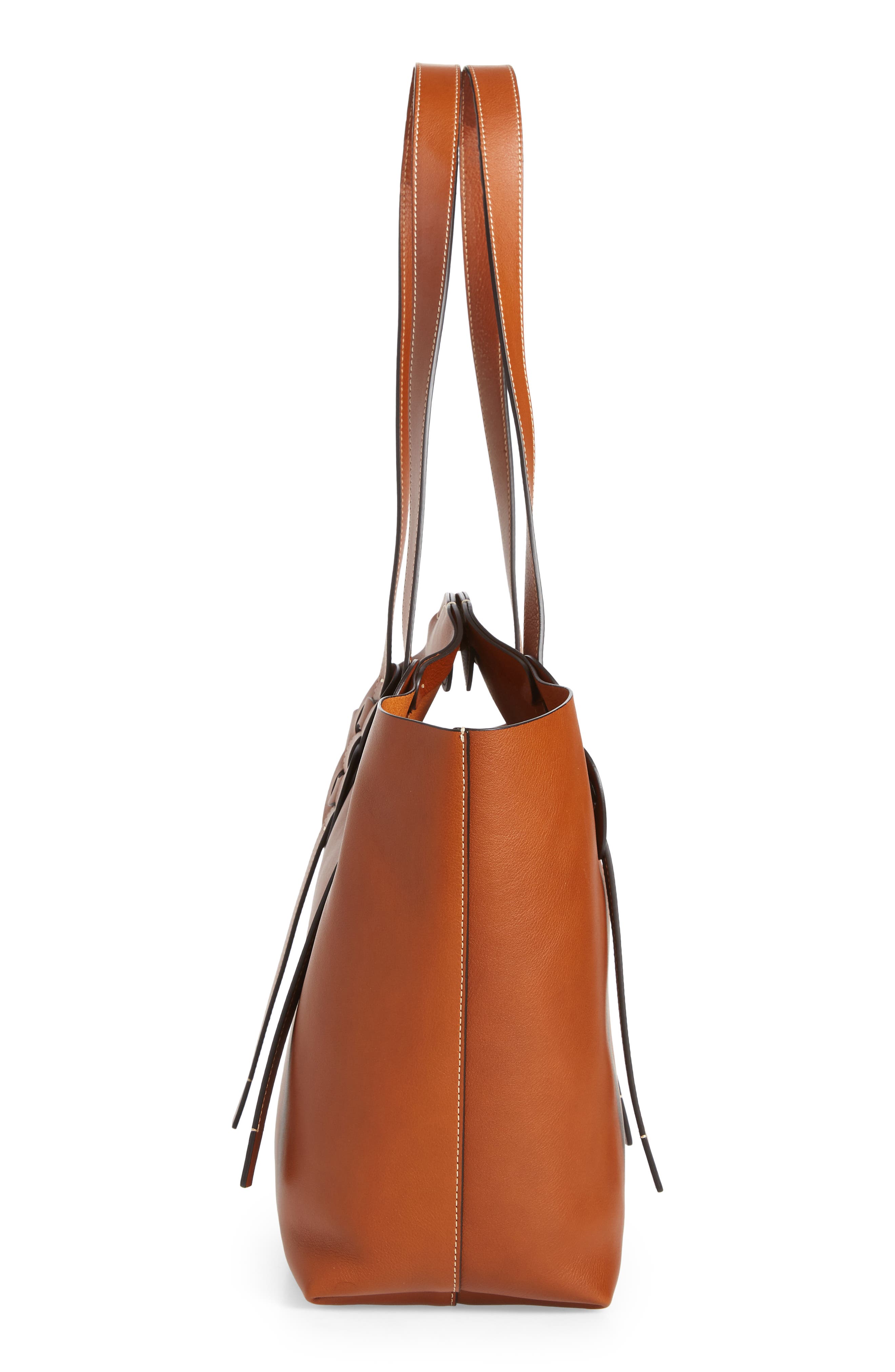 Chloé Medium Darryl Leather Tote, Alternate, color, 