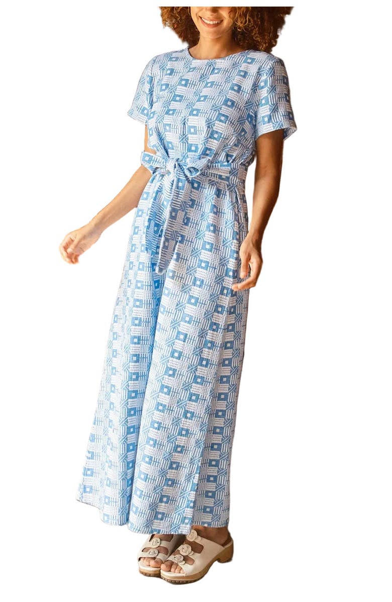 Ace & Jig Mette Button Back Belted A-line Maxi Dress, Main, color, Lisbon