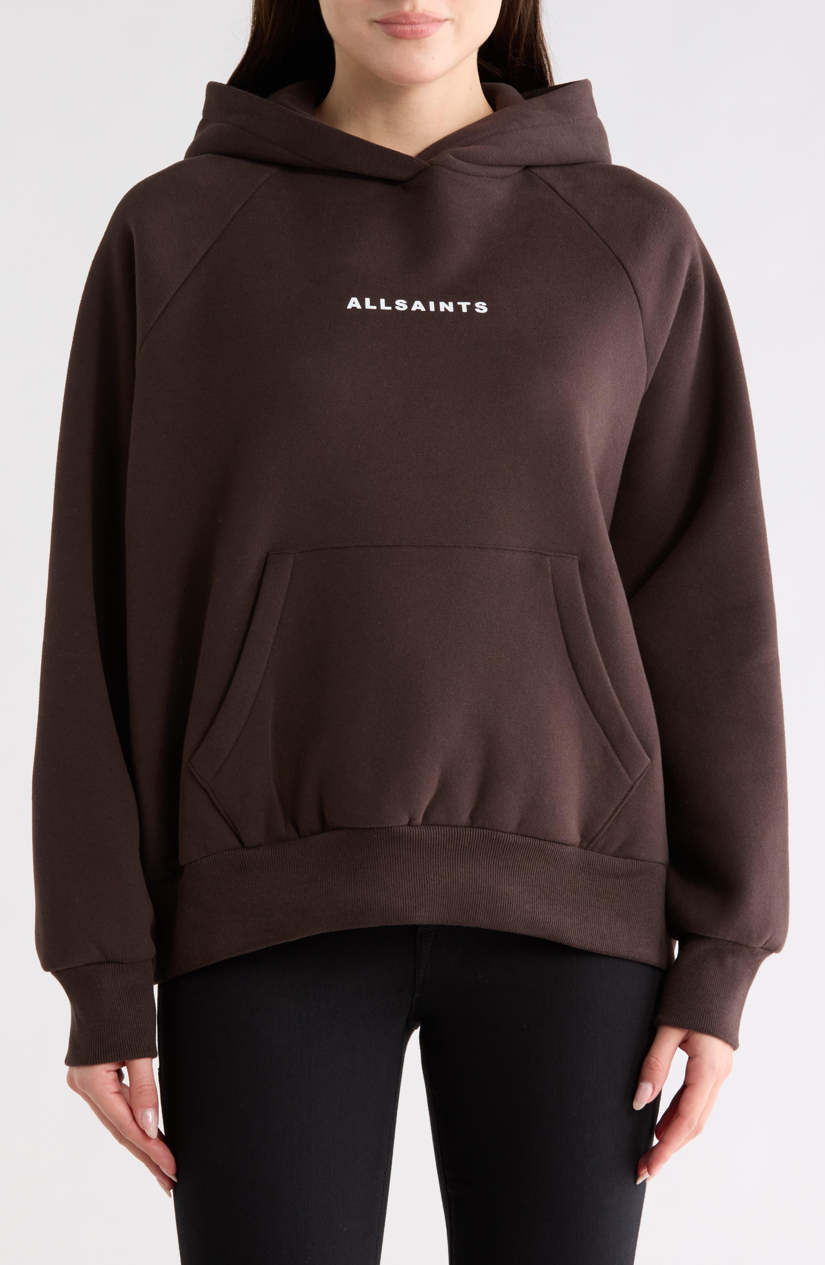 AllSaints Tour Talon Logo Graphic Hoodie