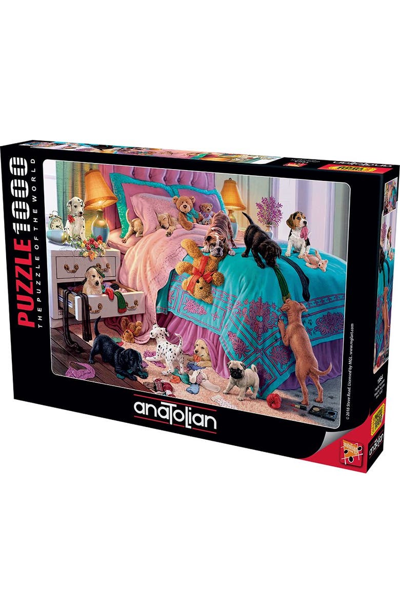 Anatolian Naughty Puppies 1000 piece Jigsaw Puzzle for Adults, Main, color, 