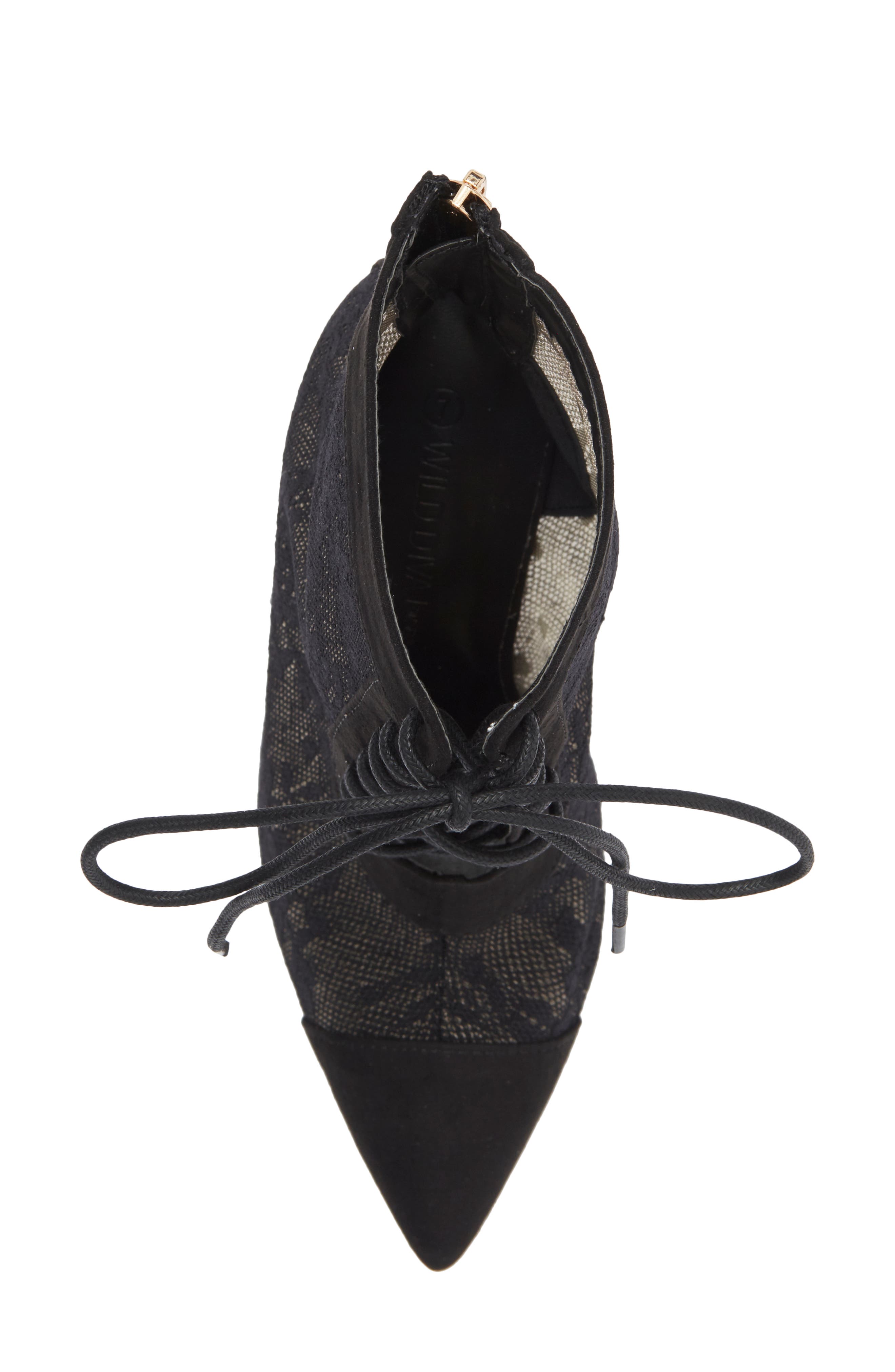 WILD DIVA LOUNGE Shaya Sheer Lace Boot, Alternate, color, 