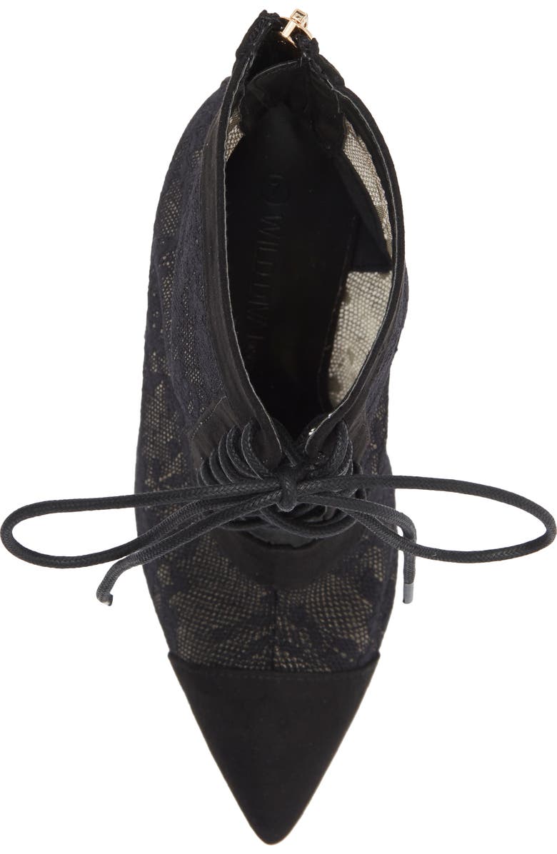 WILD DIVA LOUNGE Shaya Sheer Lace Boot, Alternate, color,