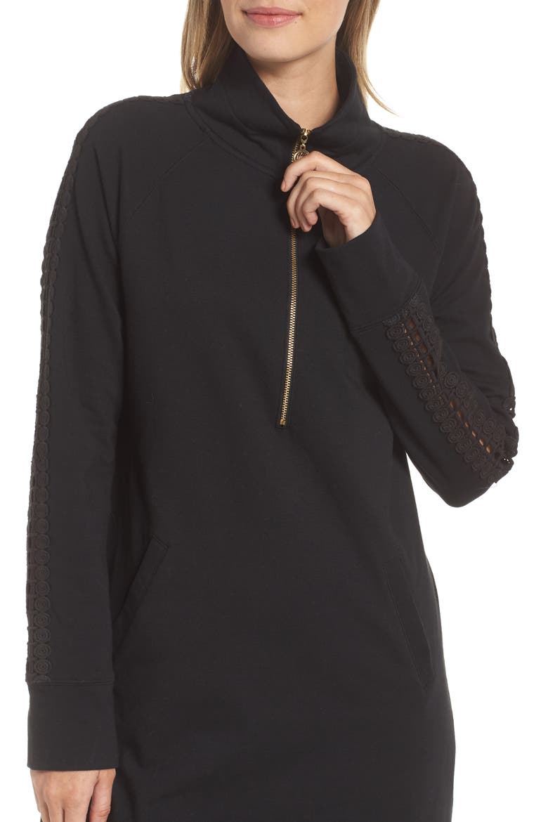 Skipper Shift Dress, Alternate, color, ONYX