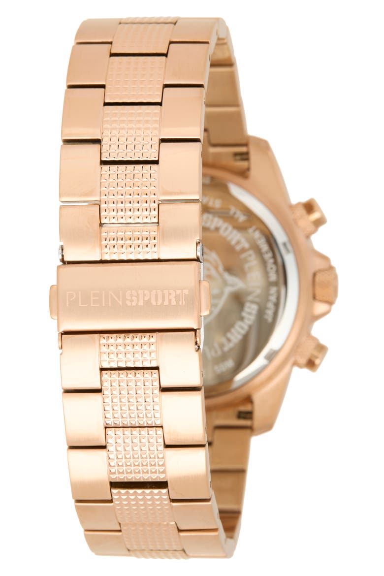 Hurricane Chronograph Bracelet Watch, 44mm, Alternate, color, ROSE GOLD
