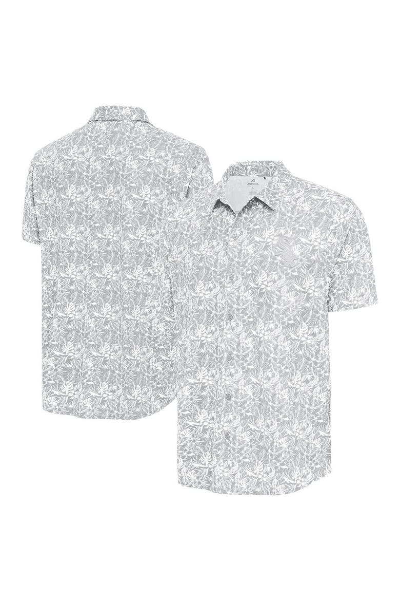 Men's Antigua Gray Chicago White Sox Resort Button-Up Shirt, Main, color, Gray