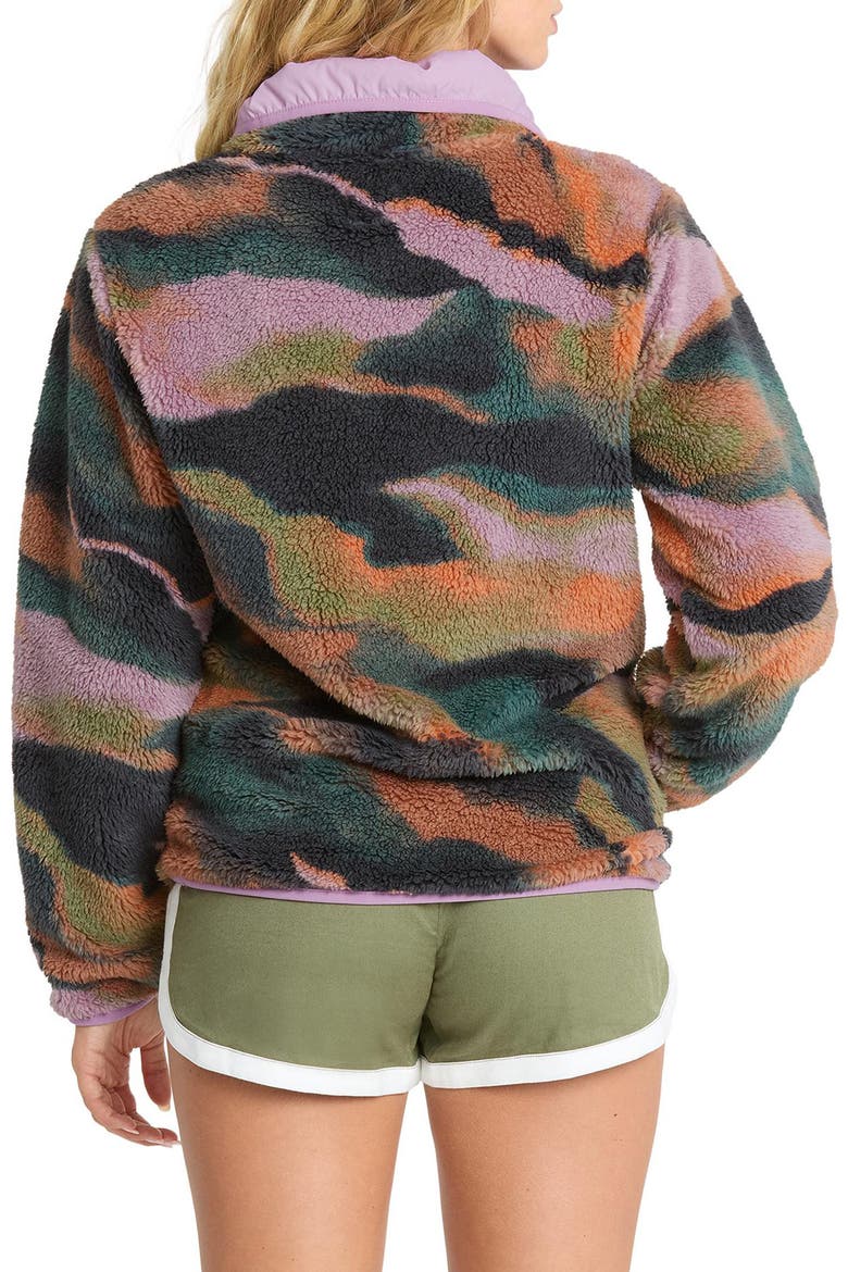 Switchback Sherpa Pullover, Alternate, color, BLACK MULTI