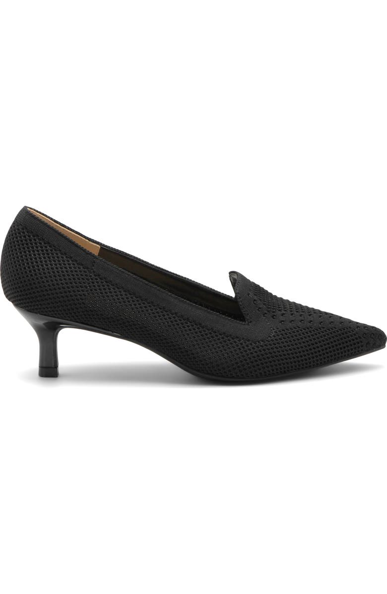 Adrienne Vittadini Skippy 5 Kitten Heel Pump, Alternate, color, Black Knit