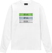 RtA Lawrence Glitch Logo Long Sleeve T-Shirt