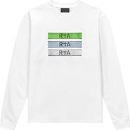 RtA Lawrence Glitch Logo Long Sleeve T-Shirt