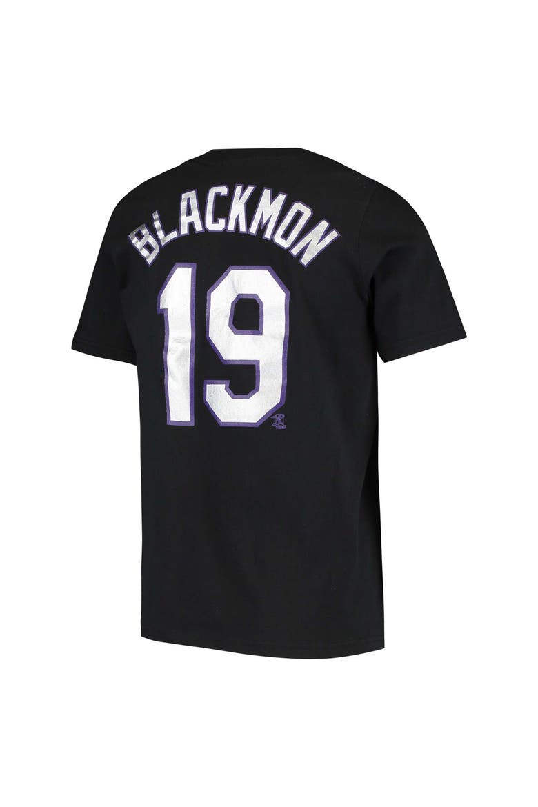 Youth Nike Charlie Blackmon Black Colorado Rockies Player Name & Number T-Shirt, Alternate, color, Black