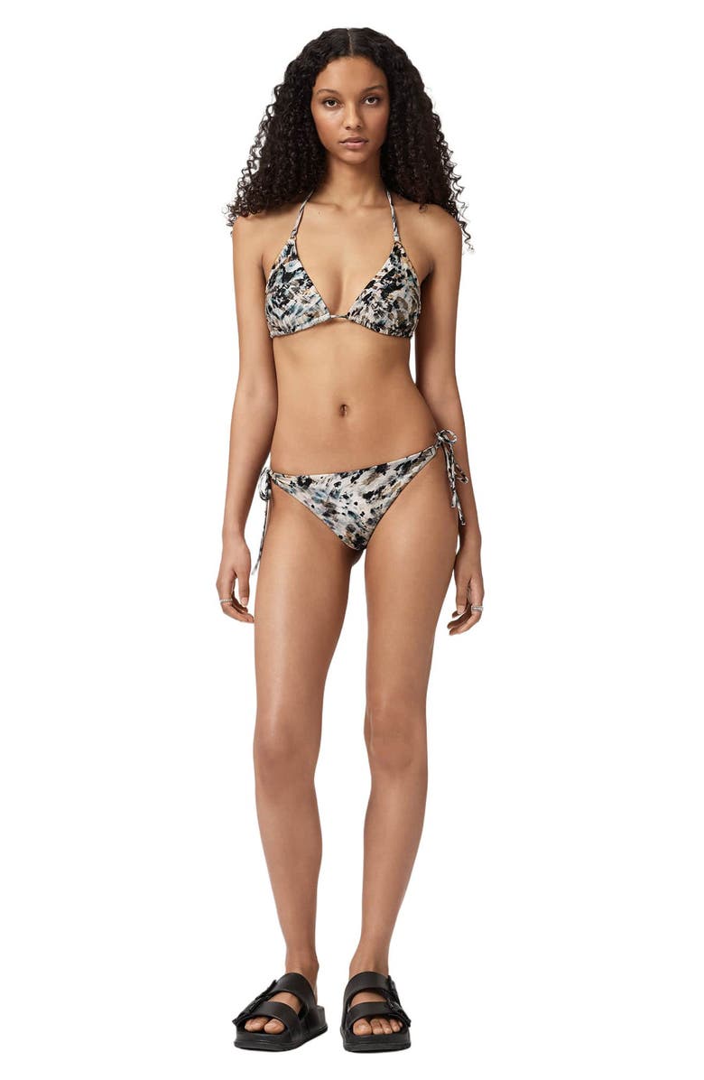 AllSaints Saph Side Tie Bikini Bottoms, Alternate, color, Canter Fawn Brown
