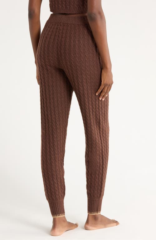 Ugg(r) Lorelai Cable Joggers In Brown