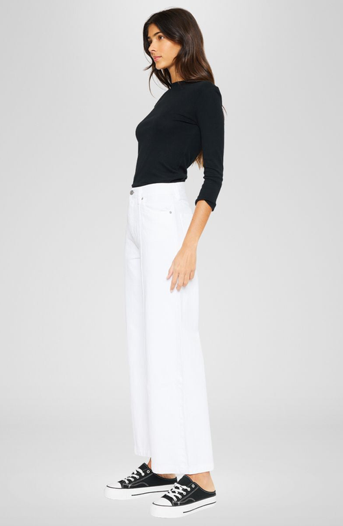 Kancan Mara Ultra High Rise 90s Wide Leg Jeans In White