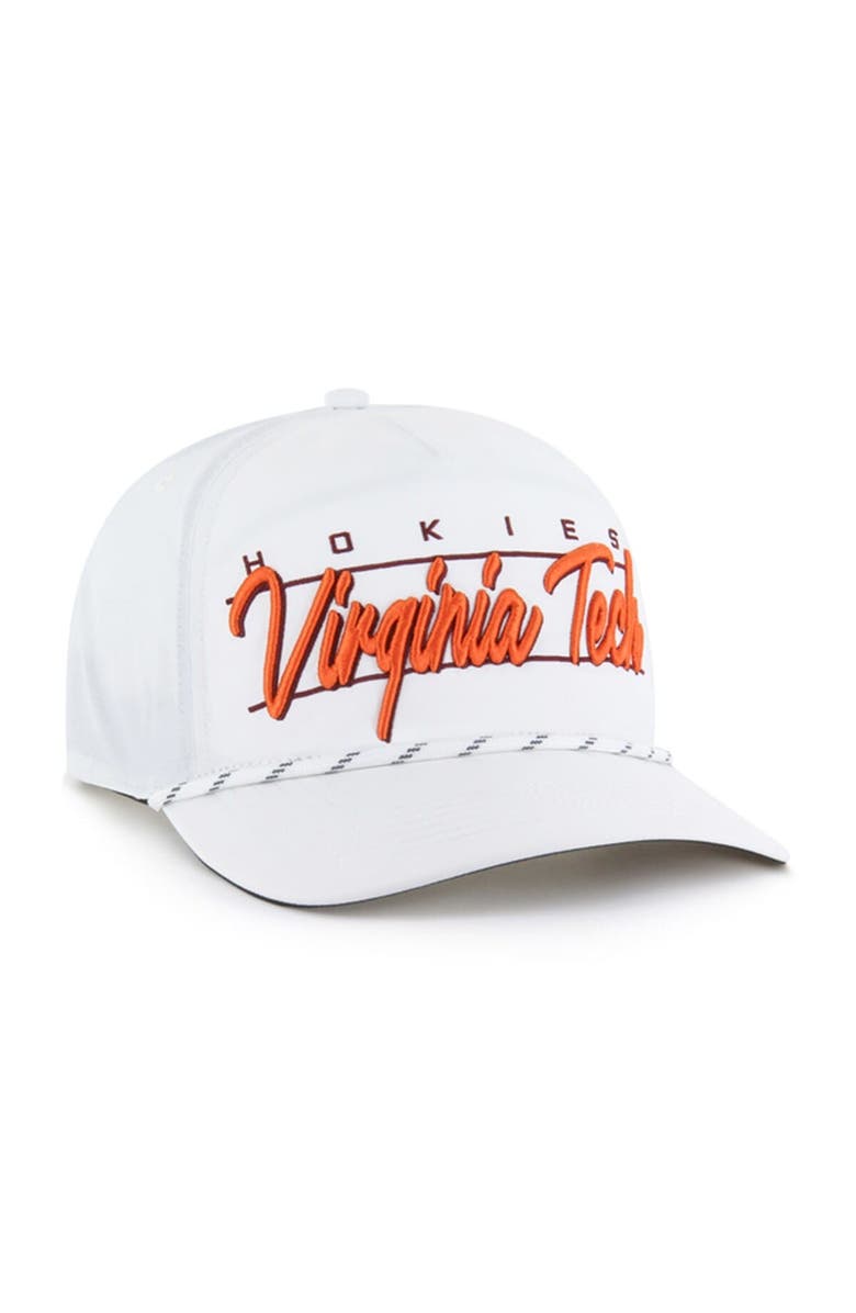'47 Men's '47 White Virginia Tech Hokies Condor Hitch brrr° Adjustable Hat, Alternate, color, 