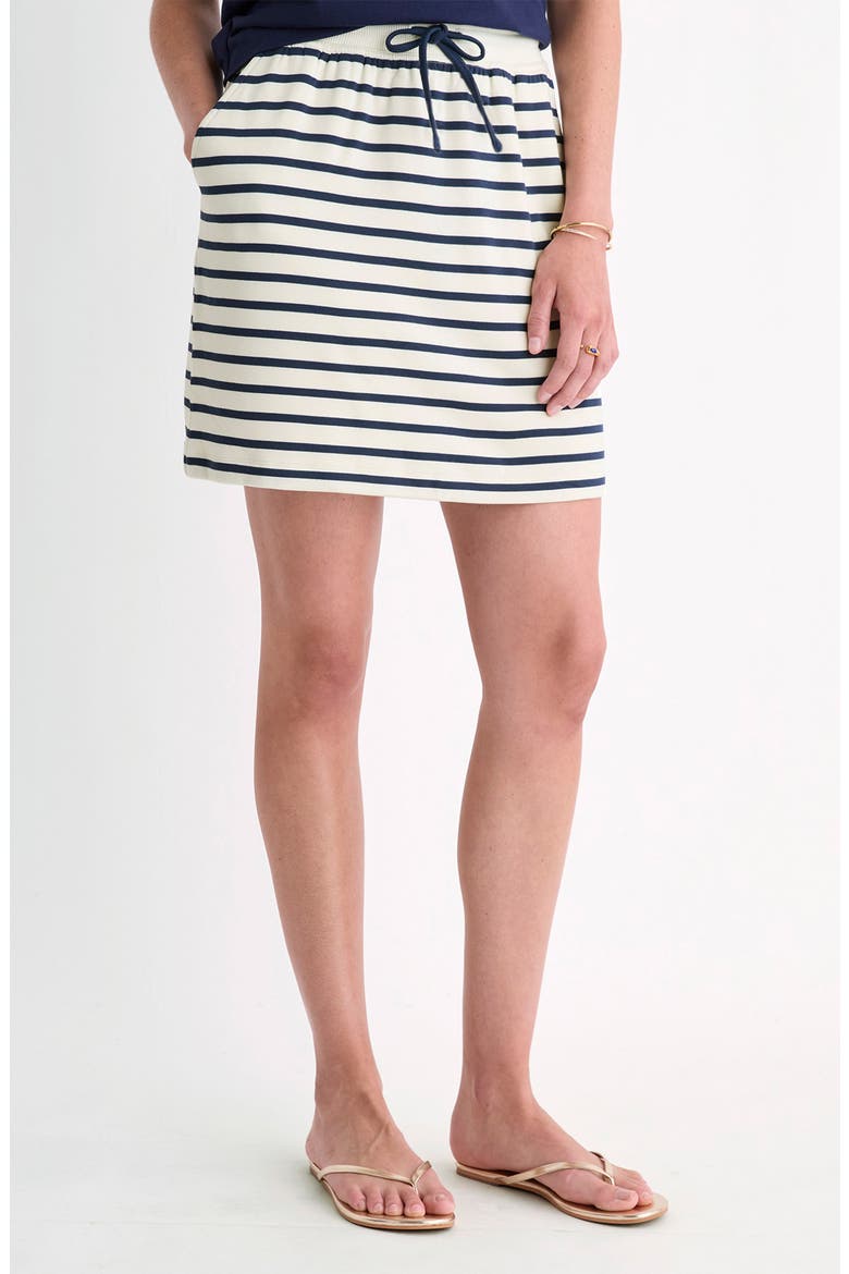 Dreamcloth Stripe Drawstring Skirt, Main, color, STRIPE NAUTICAL NAVY