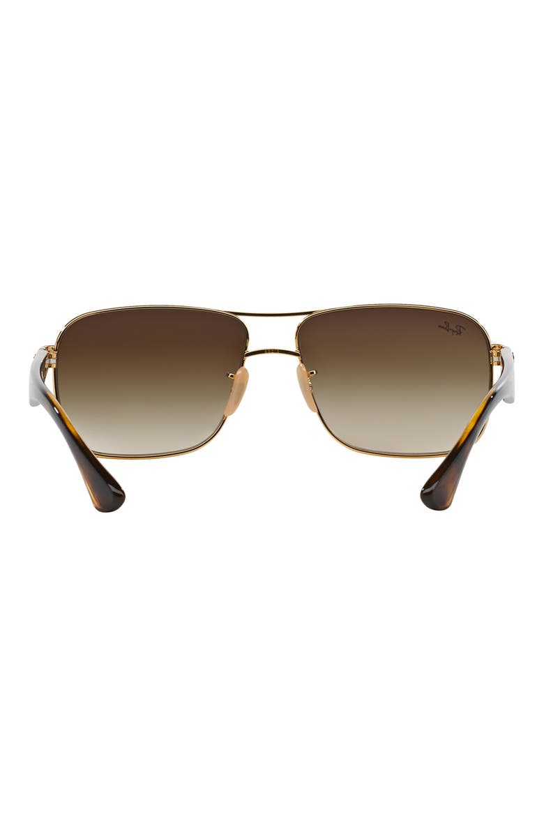 59mm Pilot Sunglasses, Alternate, color, GOLD/ BROWN