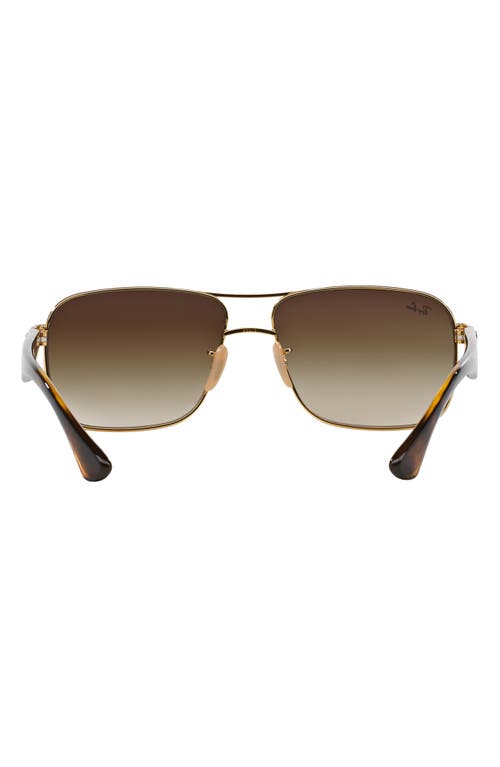 Ray Ban Ray-ban 59mm Pilot Sunglasses In Brown