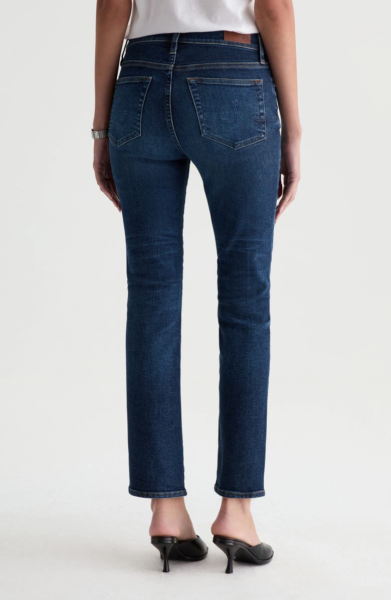 AG Mari Mid Rise Ankle Slim Straight Leg Jeans, Alternate, color, Night Cap